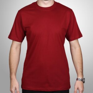 Baskısız Premium Tişört Bordo